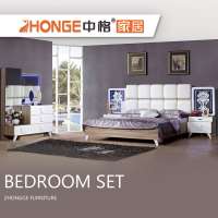 wholesale MDF wooden elegant high end turkish royal luxurious king gloss bedroom furniture sets